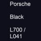 Preview: Porsche, Black, L700 / L041.